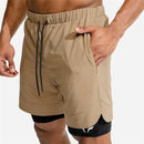 2 in 1 Double Layer Running Shorts