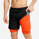 2 in 1 Double Layer Running Shorts