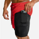 2 in 1 Double Layer Running Shorts