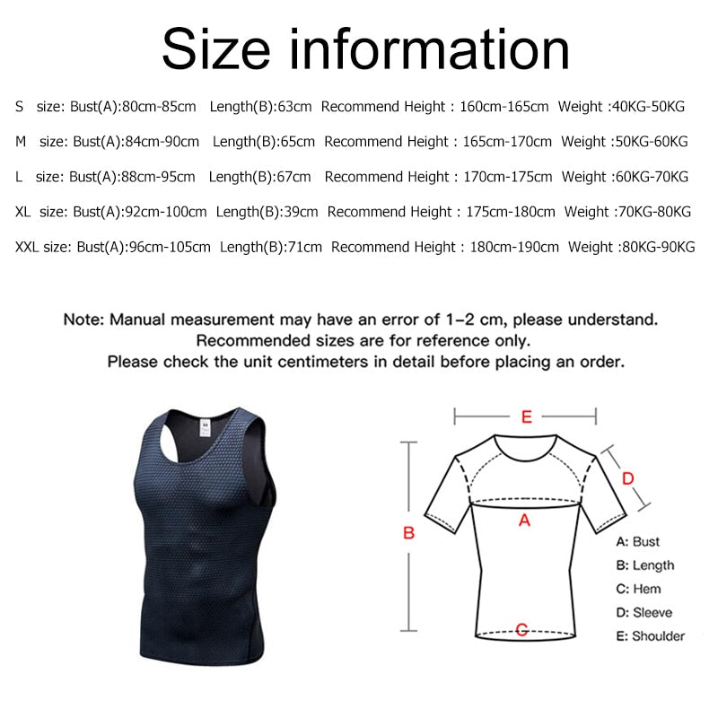 Men's Sleeveless Compression Training Tank Top